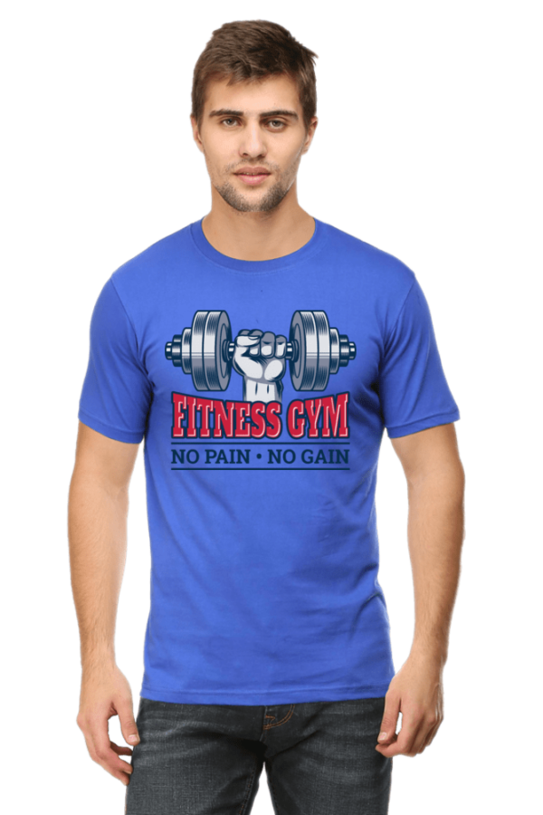 Gym lover half sleeve T-shirt - Image 3