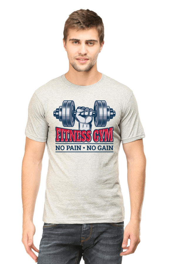 Gym lover half sleeve T-shirt - Image 4