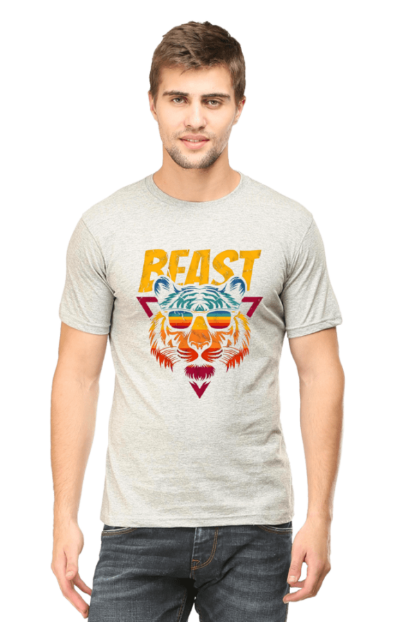 Supima T-shirt with Tiger design - Image 2